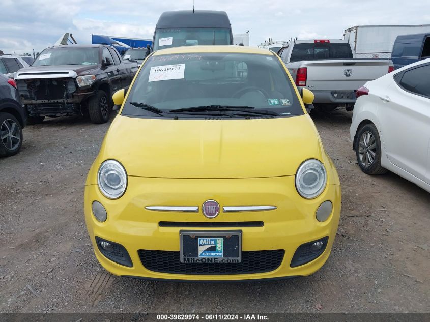 2012 Fiat 500 Sport VIN: 3C3CFFBRXCT208750 Lot: 39629974