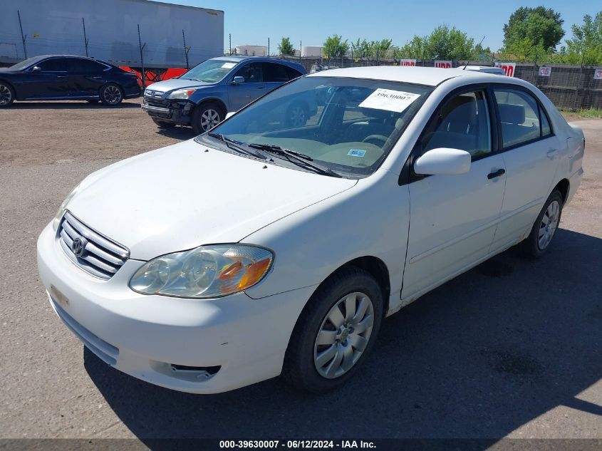 2003 Toyota Corolla Le VIN: JTDBR32E430012195 Lot: 39630007