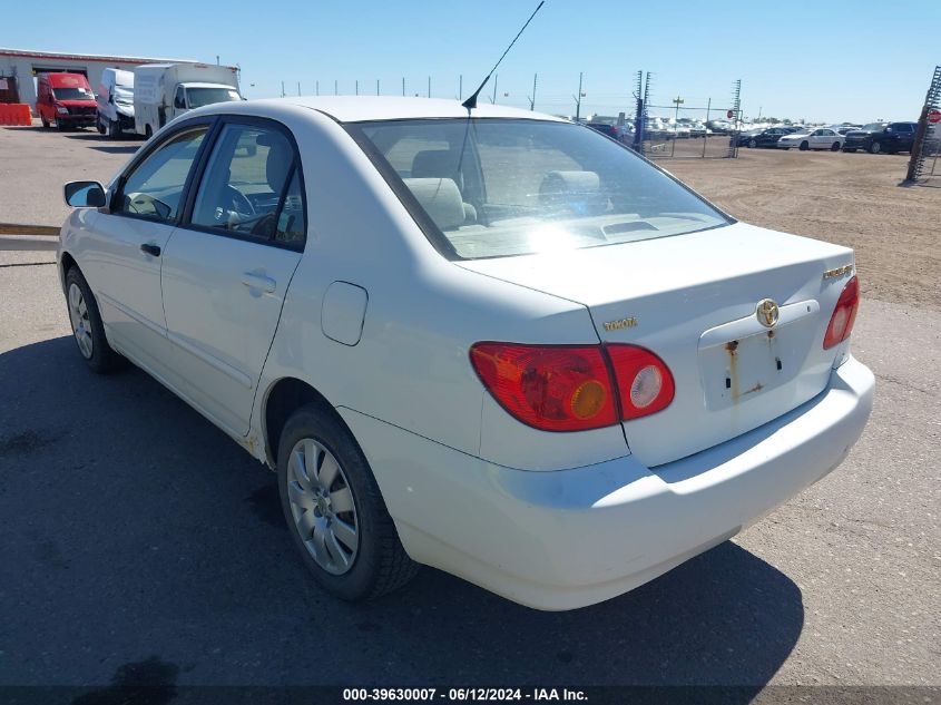 2003 Toyota Corolla Le VIN: JTDBR32E430012195 Lot: 39630007