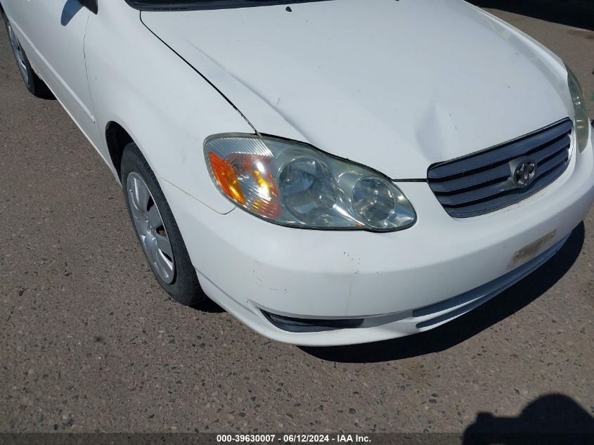 2003 Toyota Corolla Le VIN: JTDBR32E430012195 Lot: 39630007