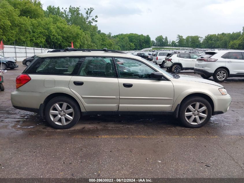 2006 Subaru Outback 2.5I VIN: 4S4BP61C367363310 Lot: 39630023