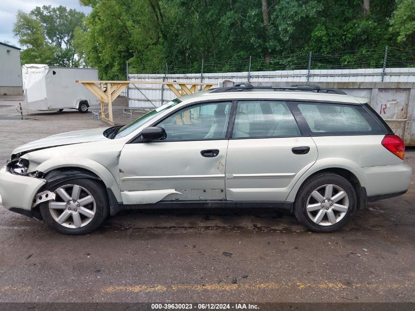 2006 Subaru Outback 2.5I VIN: 4S4BP61C367363310 Lot: 39630023