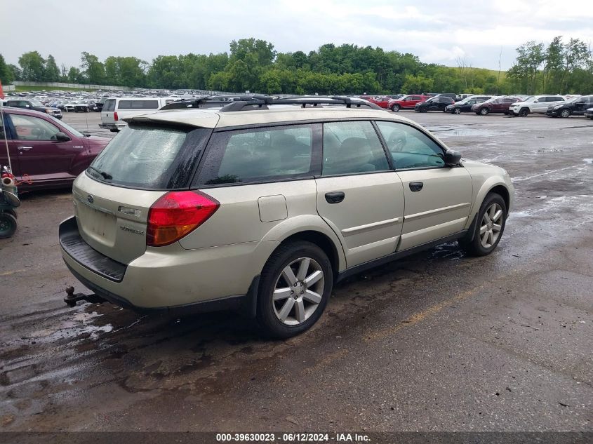 2006 Subaru Outback 2.5I VIN: 4S4BP61C367363310 Lot: 39630023