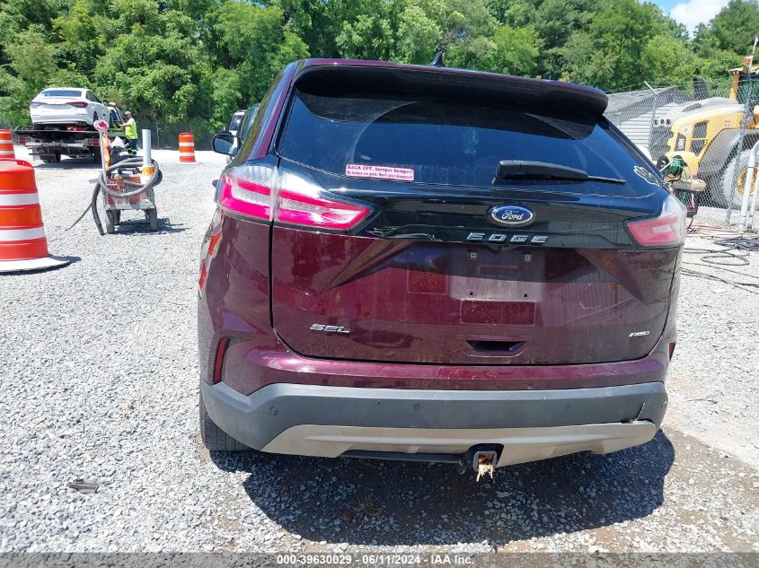 2021 Ford Edge Sel VIN: 2FMPK4J96MBA14837 Lot: 39630029