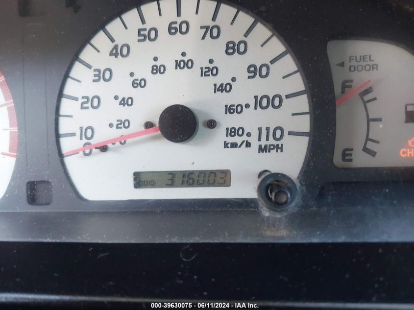 2002 Toyota Tacoma Prerunner V6 VIN: 5TEGN92N62Z081800 Lot: 39630075