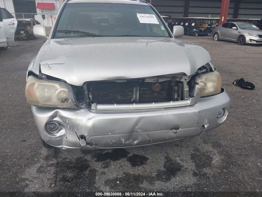 2005 Toyota Highlander VIN: JTEGD21A850112215 Lot: 39630088