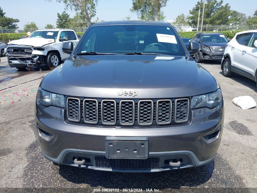 2017 Jeep Grand Cherokee 75Th Anniversary Edition 4X2 VIN: 1C4RJEAG7HC664254 Lot: 39630102