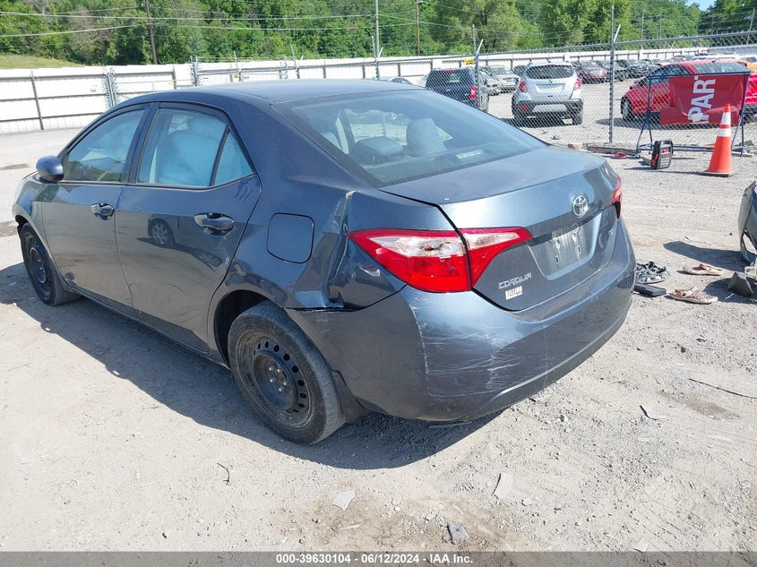 2019 Toyota Corolla Le VIN: 2T1BURHE5KC1290 Lot: 39630104