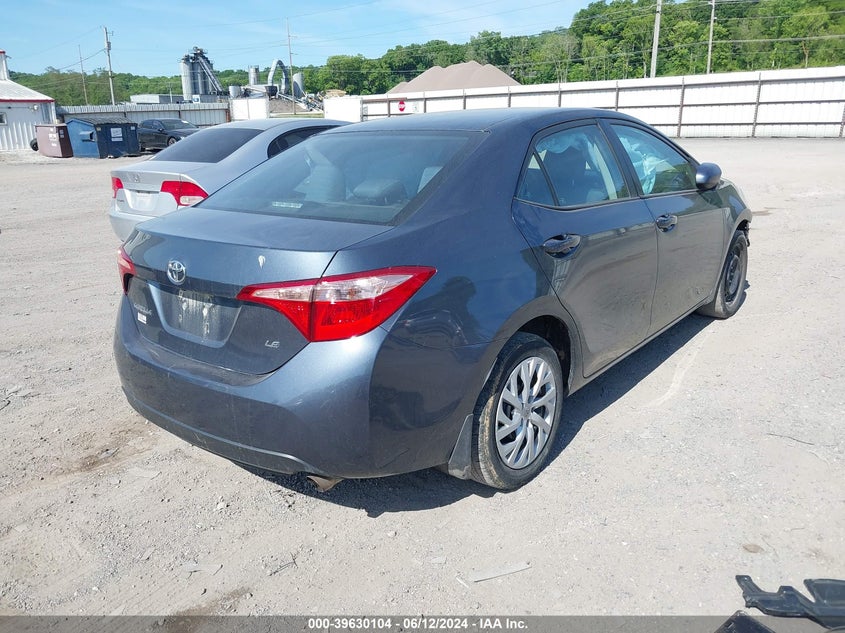 2019 Toyota Corolla Le VIN: 2T1BURHE5KC1290 Lot: 39630104