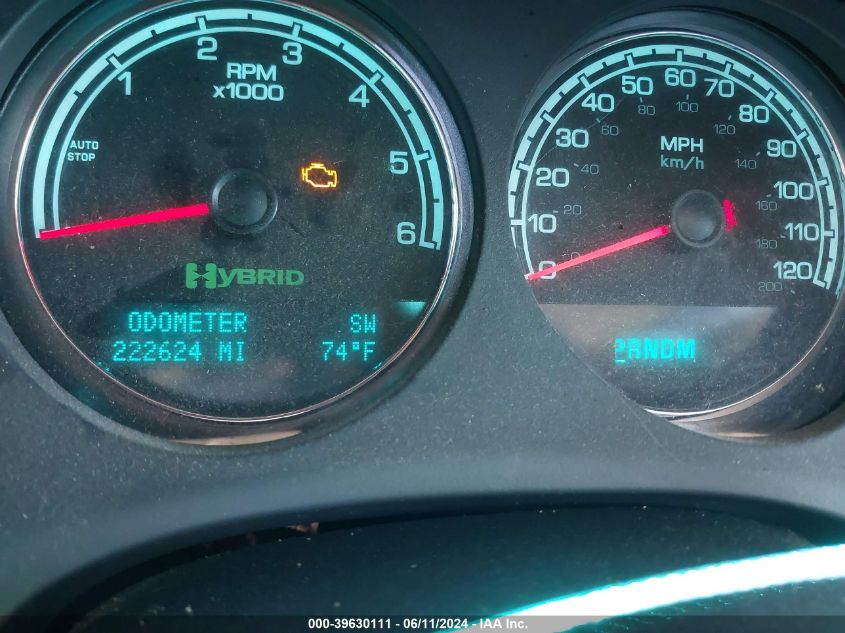 2009 Chevrolet Tahoe Hybrid VIN: 1GNFC13509R104843 Lot: 39630111