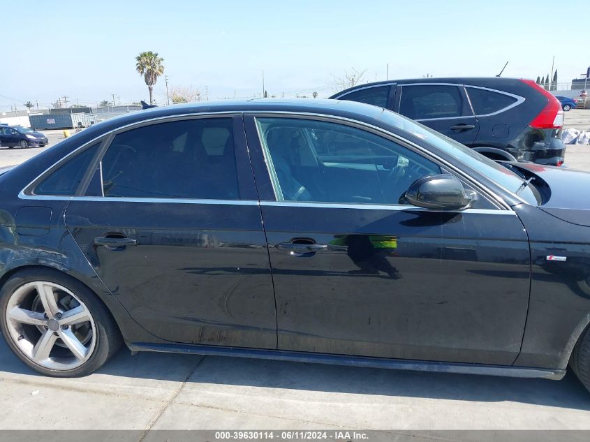 2012 Audi A4 2.0T Premium VIN: WAUHFAFL6CN013820 Lot: 39630114