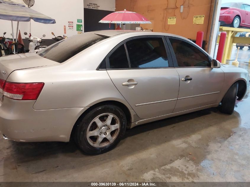 2006 Hyundai Sonata Gls V6/Lx V6 VIN: 5NPEU46F16H146738 Lot: 39630139