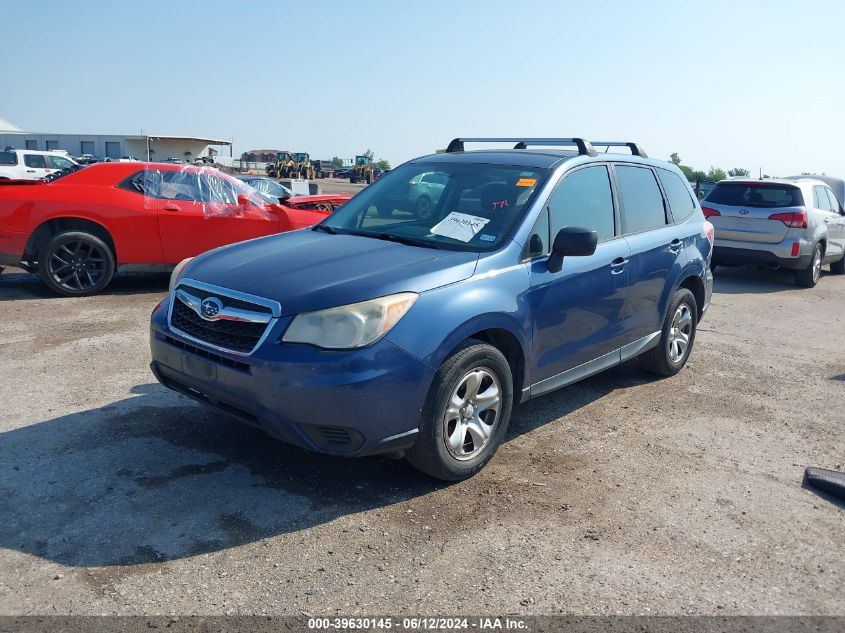 2014 Subaru Forester 2.5I VIN: JF2SJAAC5EH485623 Lot: 39630145