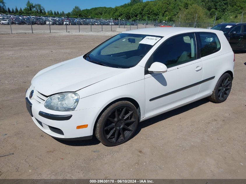 2009 Volkswagen Rabbit S VIN: WVWBB71K49W076259 Lot: 39630170