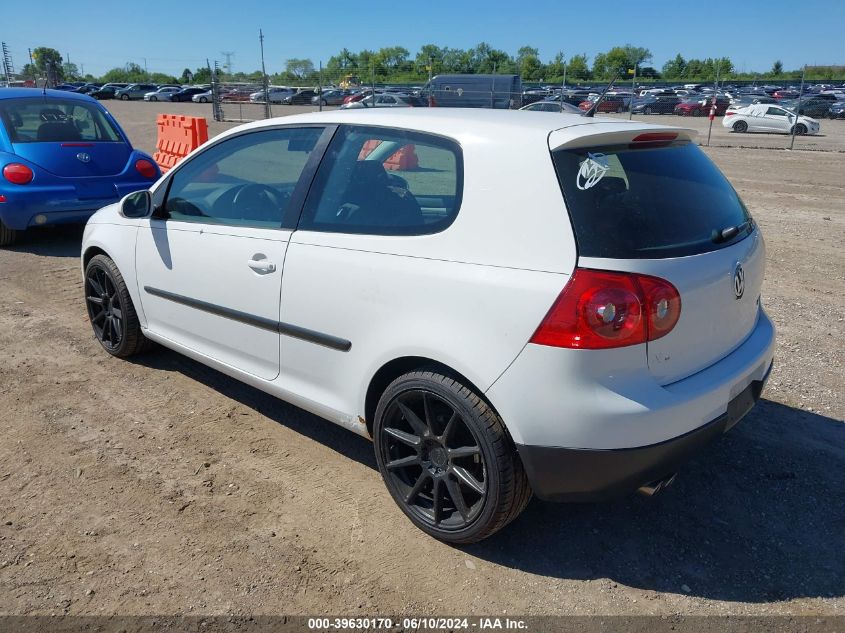 2009 Volkswagen Rabbit S VIN: WVWBB71K49W076259 Lot: 39630170