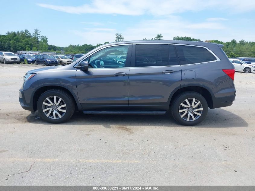 2019 Honda Pilot Ex-L VIN: 5FNYF6H55KB087323 Lot: 39630221