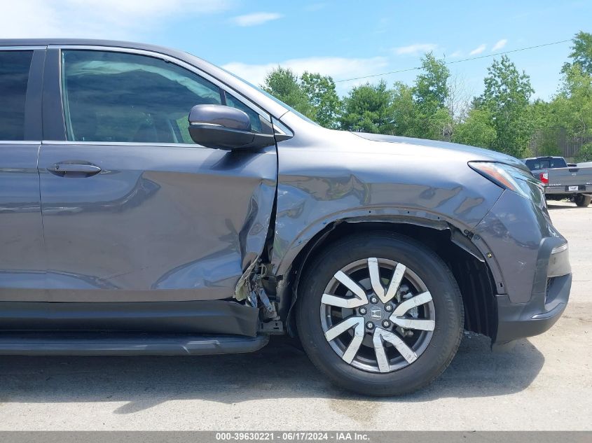 2019 Honda Pilot Ex-L VIN: 5FNYF6H55KB087323 Lot: 39630221