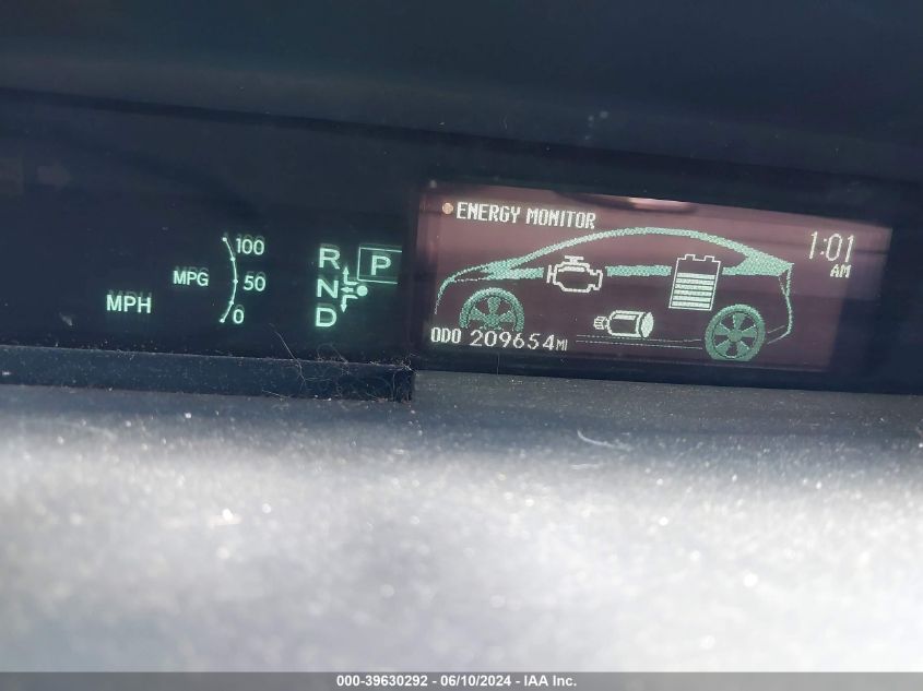 2010 Toyota Prius Ii VIN: JTDKN3DU3A1254869 Lot: 39630292