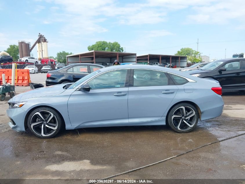 2021 Honda Accord Sport Special Edition VIN: 1HGCV1F40MA031233 Lot: 39630297