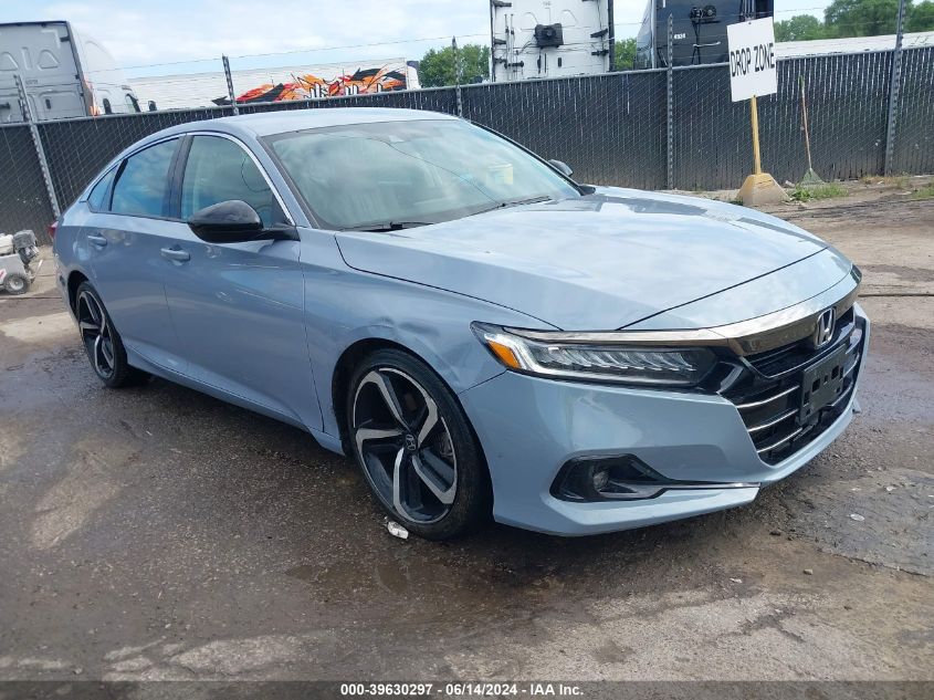 2021 Honda Accord Sport Special Edition VIN: 1HGCV1F40MA031233 Lot: 39630297