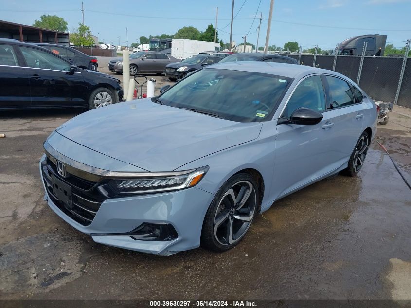 2021 Honda Accord Sport Special Edition VIN: 1HGCV1F40MA031233 Lot: 39630297