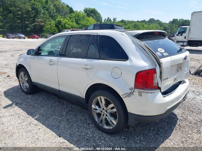 2013 Ford Edge Sel VIN: 2FMDK3JC4DBC24927 Lot: 39630321