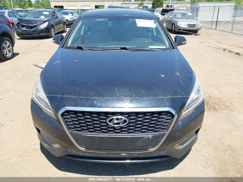 2016 Hyundai Sonata Hybrid Se VIN: KMHE24L10GA037030 Lot: 39630371