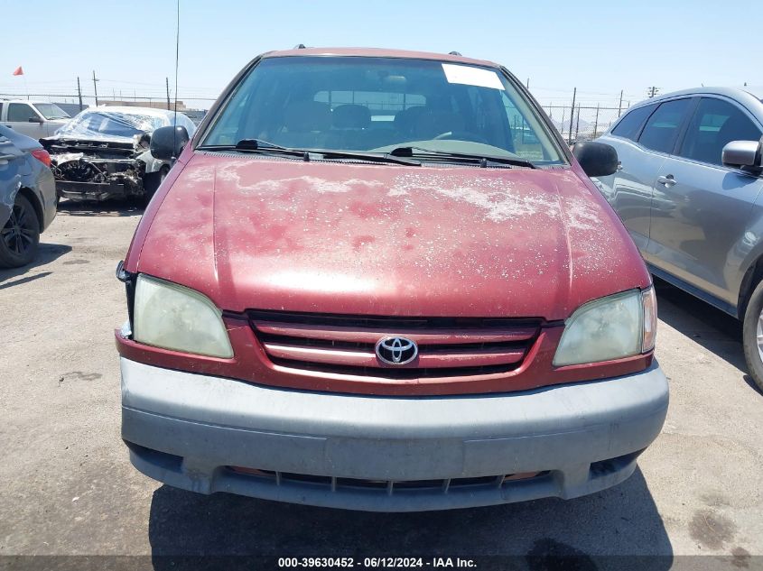 2002 Toyota Sienna Ce VIN: 4T3ZF19CX2U436751 Lot: 39630452