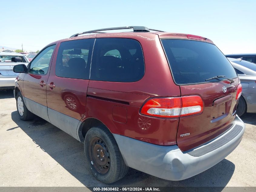 2002 Toyota Sienna Ce VIN: 4T3ZF19CX2U436751 Lot: 39630452