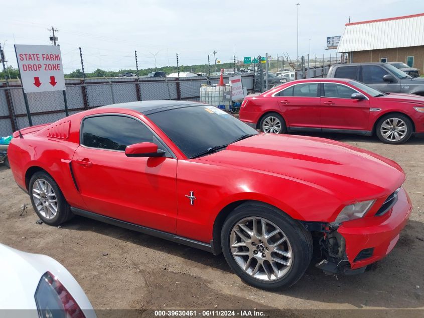 2012 Ford Mustang V6 Premium VIN: 1ZVBP8AMXC5275612 Lot: 39630461