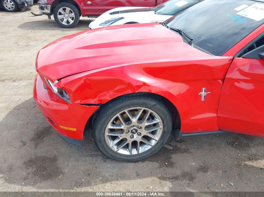 2012 Ford Mustang V6 Premium VIN: 1ZVBP8AMXC5275612 Lot: 39630461