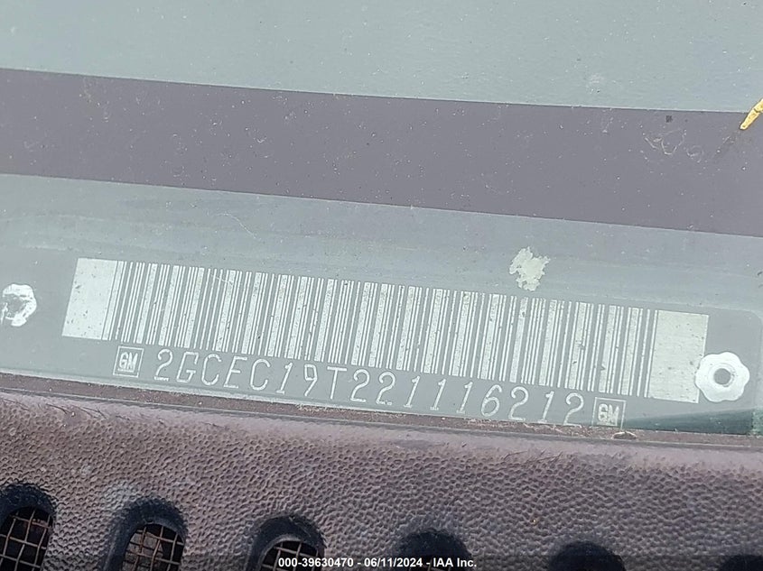 2002 Chevrolet Silverado 1500 Ls VIN: 2GCEC19T221116212 Lot: 39630470