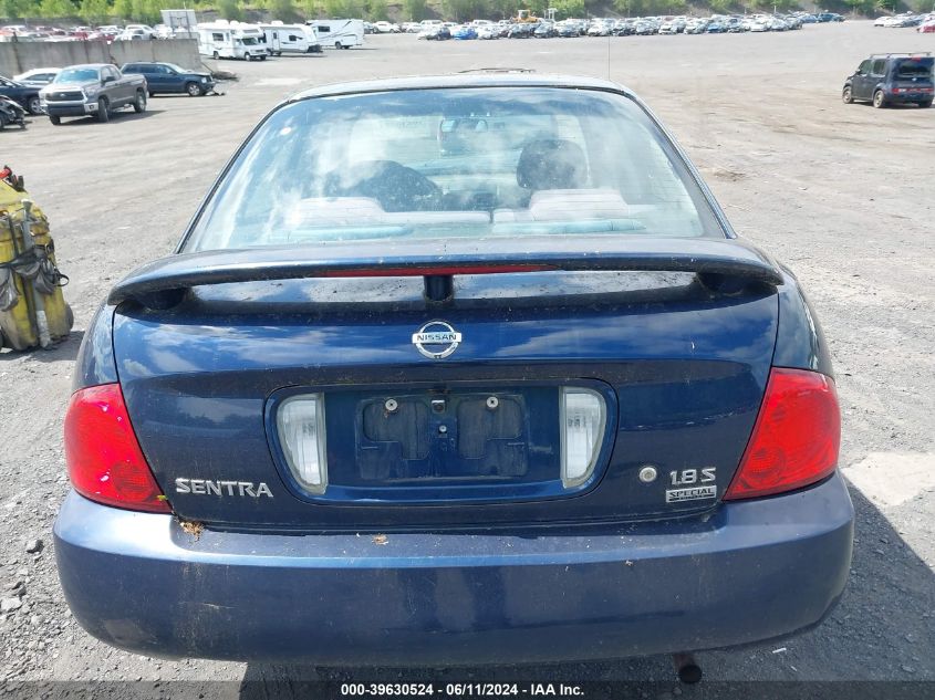 3N1CB51D76L558903 2006 Nissan Sentra 1.8S