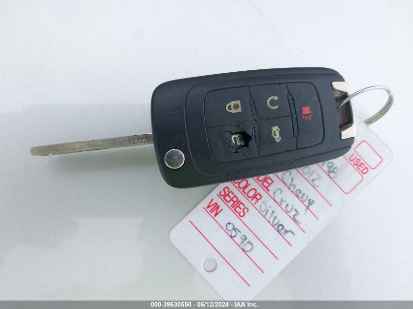 2012 Chevrolet Cruze 2Lt VIN: 1G1PG5SC0C7380590 Lot: 39630550