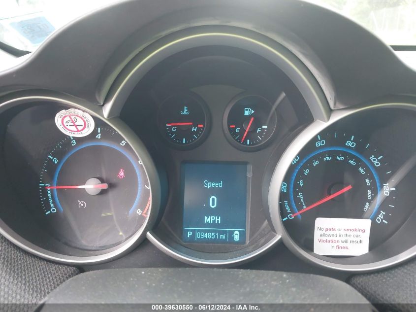 2012 Chevrolet Cruze 2Lt VIN: 1G1PG5SC0C7380590 Lot: 39630550