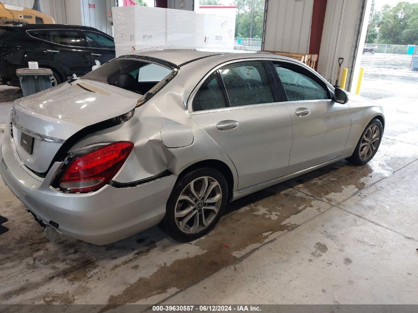 2017 Mercedes-Benz C 300 Luxury/Sport VIN: 55SWF4JBXHU212190 Lot: 39630557