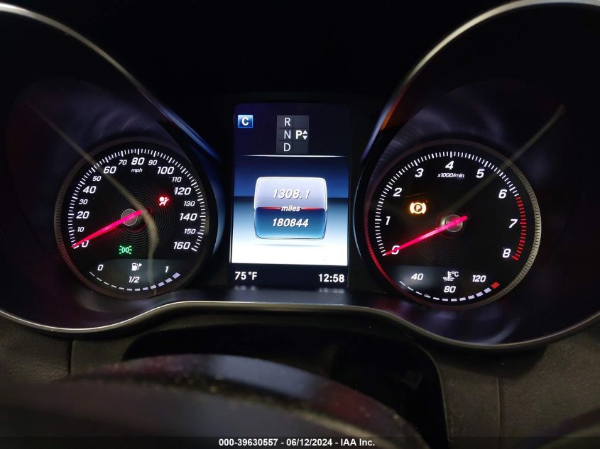 2017 Mercedes-Benz C 300 Luxury/Sport VIN: 55SWF4JBXHU212190 Lot: 39630557