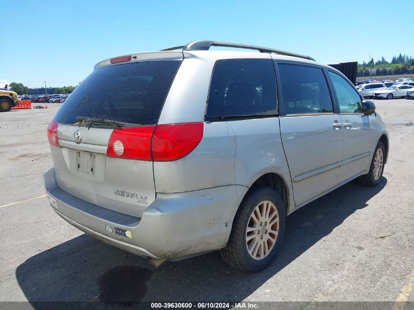 2010 Toyota Sienna Le VIN: 5TDJK4CC2AS029851 Lot: 39630600