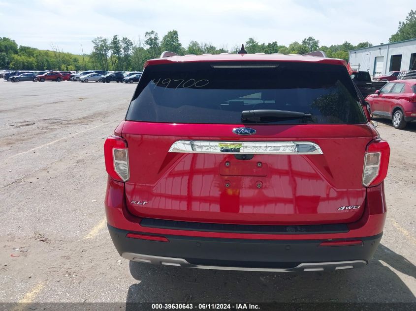 2021 Ford Explorer Xlt VIN: 1FMSK8DH4MGA49700 Lot: 39630643