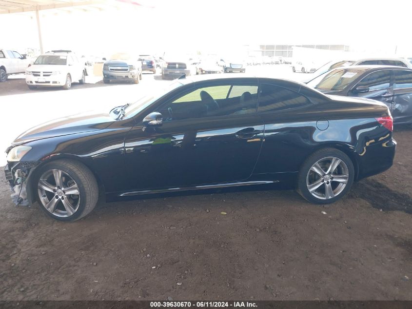 2012 Lexus Is 250C VIN: JTHFF2C24C2522333 Lot: 39630670