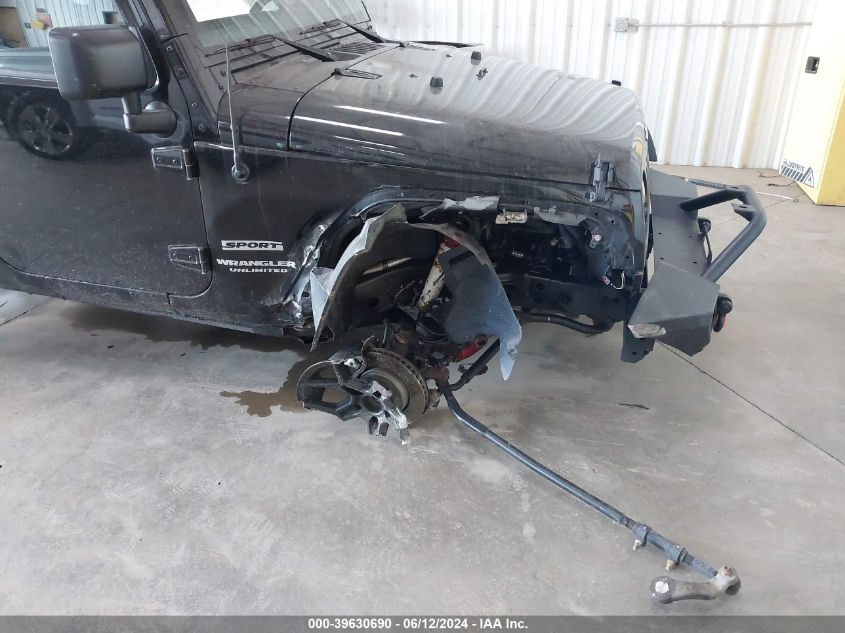 2016 Jeep Wrangler Unlimited Sport VIN: 1C4BJWDG3GL249692 Lot: 39630690