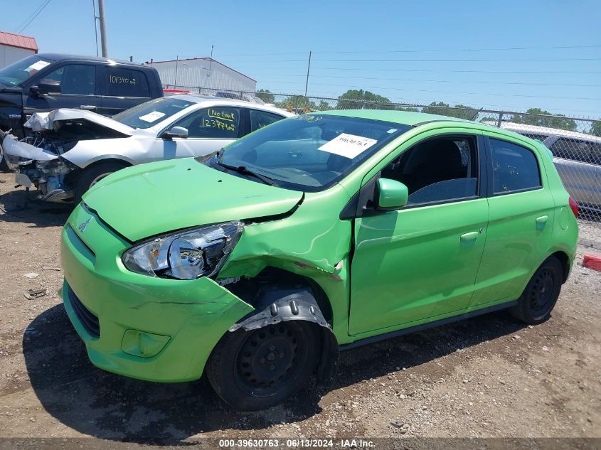 2015 Mitsubishi Mirage De/Rf VIN: ML32A3HJ4FH008295 Lot: 39630763