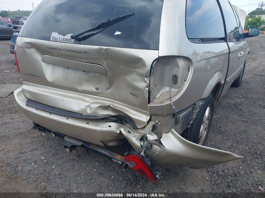 2006 Dodge Grand Caravan Sxt VIN: 2D4GP44L76R649284 Lot: 39630866