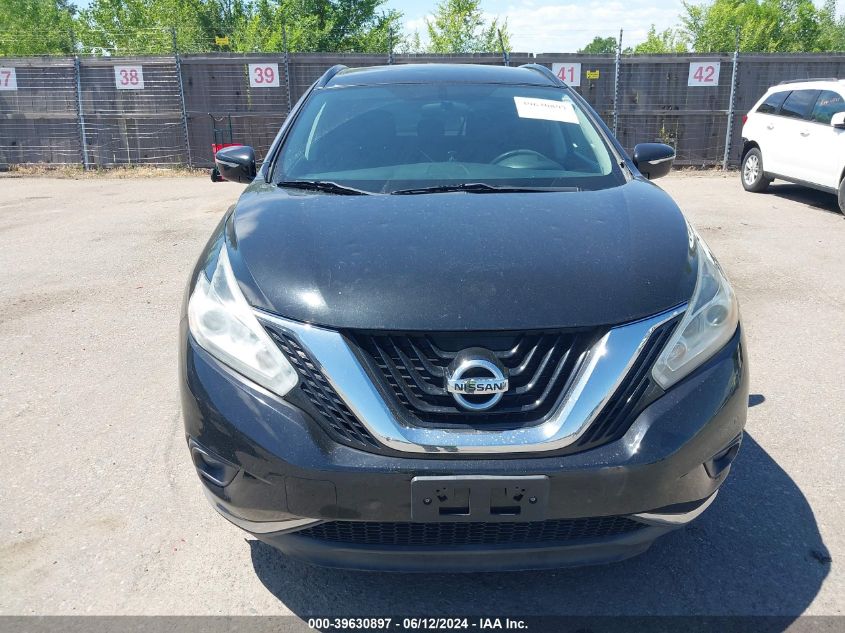 2015 Nissan Murano Sv VIN: 5N1AZ2MG1FN266910 Lot: 39630897