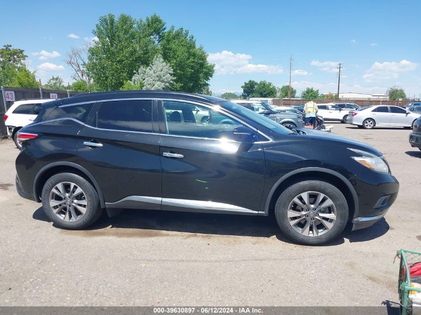 2015 Nissan Murano Sv VIN: 5N1AZ2MG1FN266910 Lot: 39630897