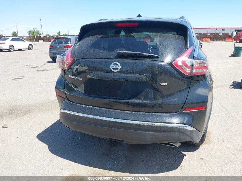 2015 Nissan Murano Sv VIN: 5N1AZ2MG1FN266910 Lot: 39630897