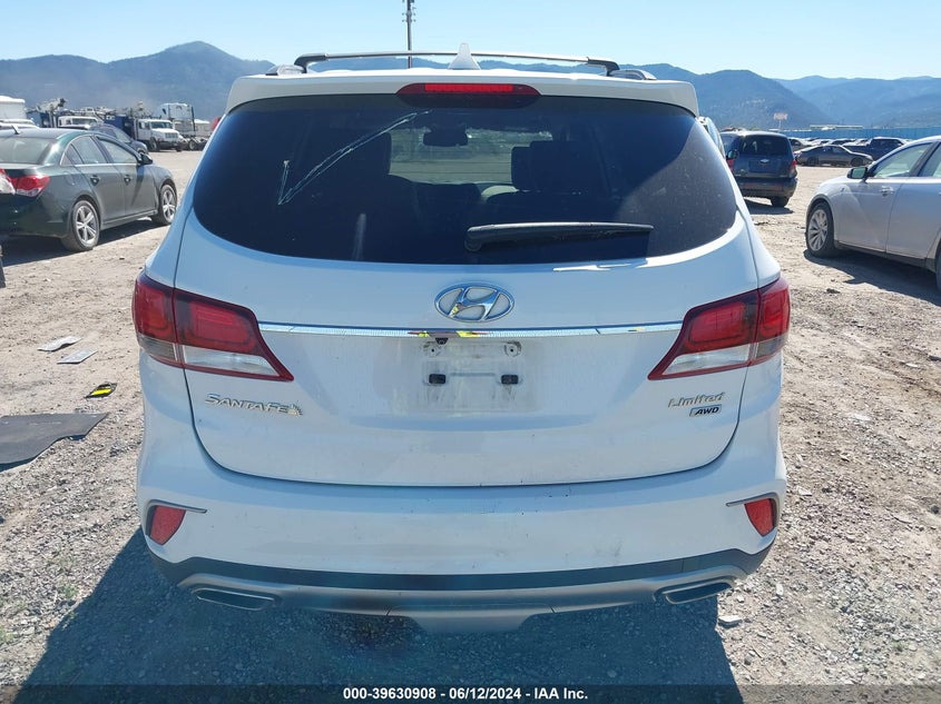 2017 Hyundai Santa Fe Limited VIN: KM8SNDHF9HU239301 Lot: 39630908