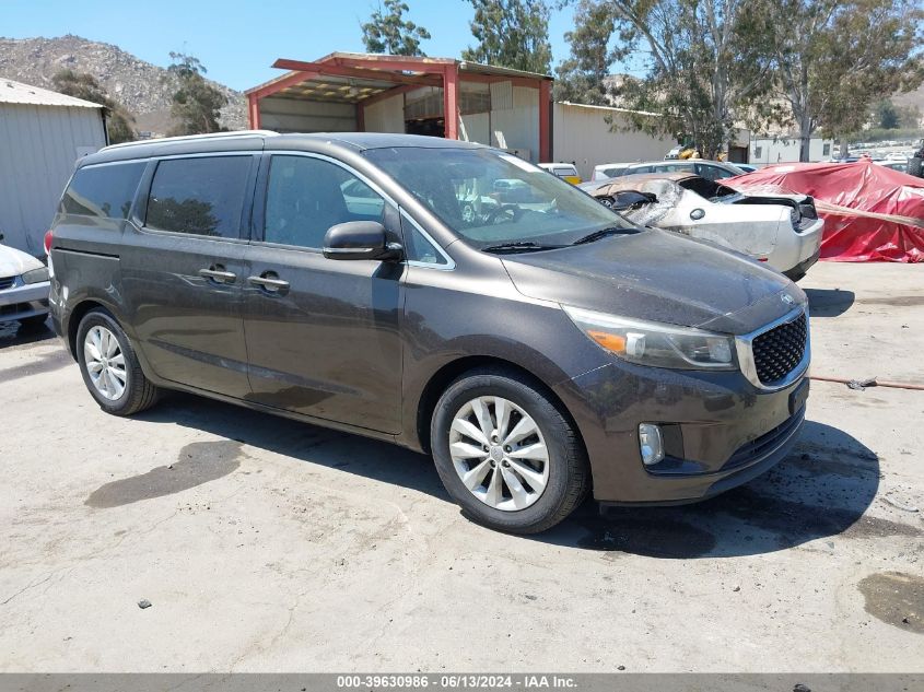 2015 Kia Sedona Ex VIN: KNDMC5C1XF6053790 Lot: 39630986