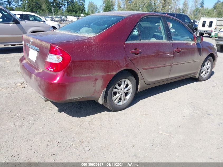 2004 Toyota Camry Le V6 VIN: 4T1BF30K64U066833 Lot: 39630987