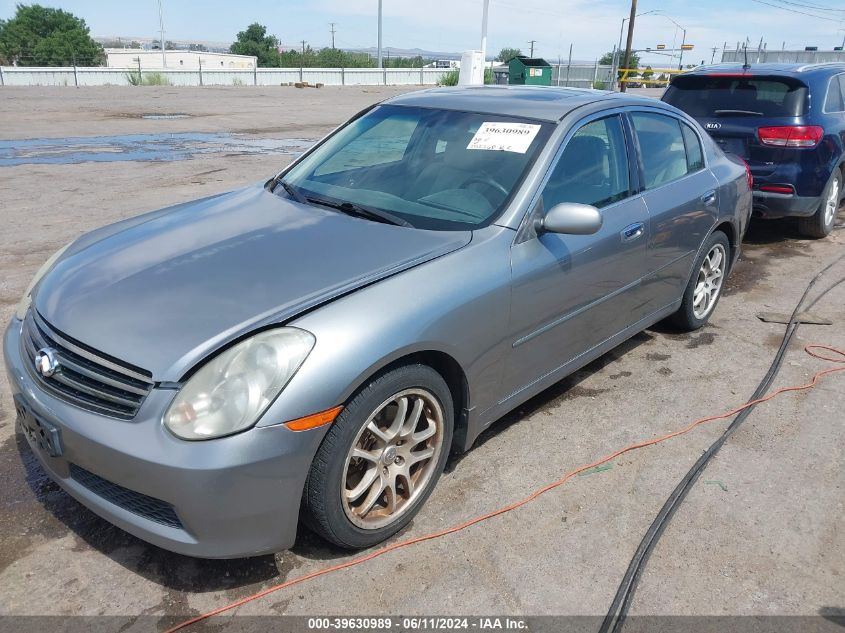 2006 Infiniti G35 VIN: JNKCV51E46M507599 Lot: 39630989